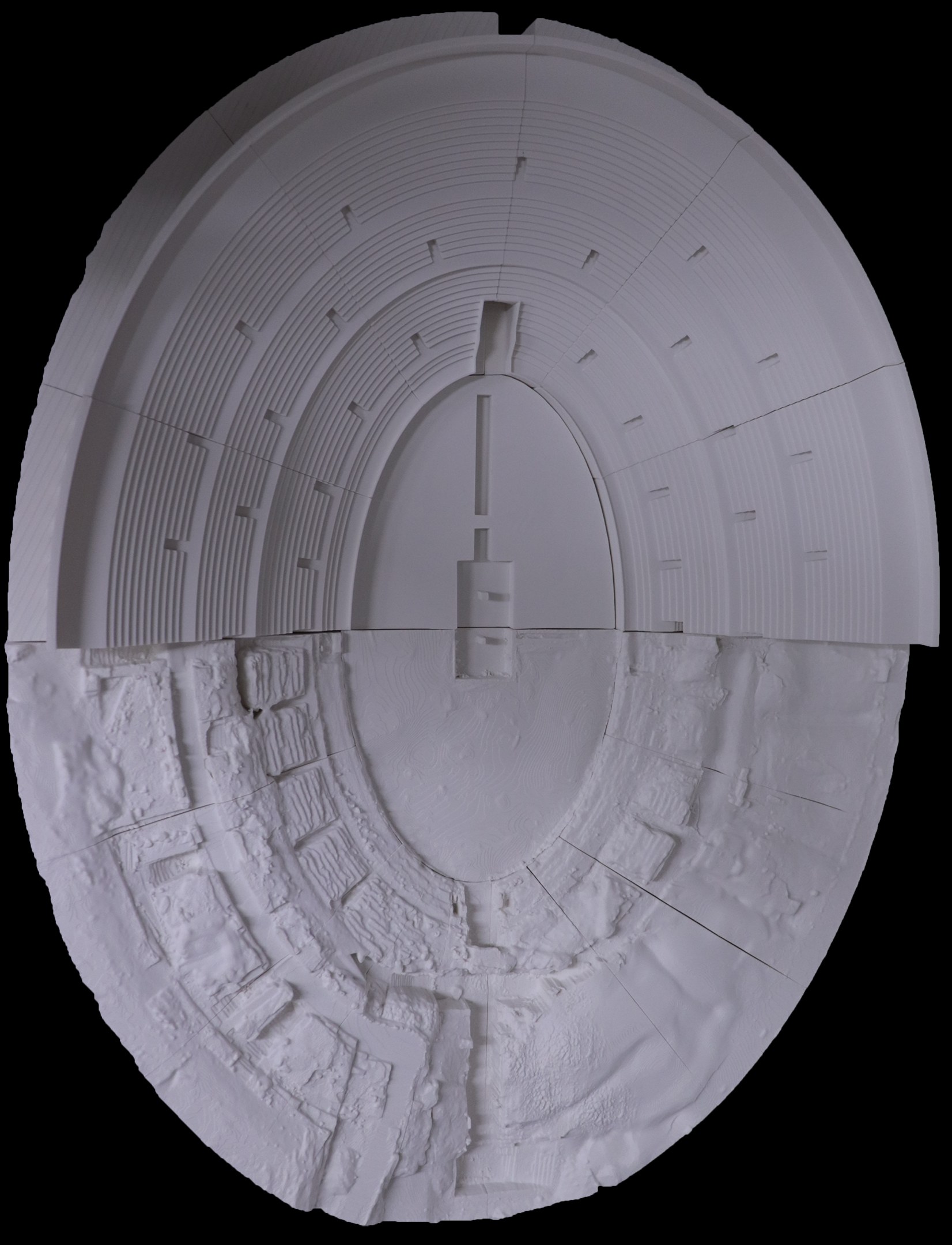Modello digitale di un anfiteatro preparato per la stampa 3D